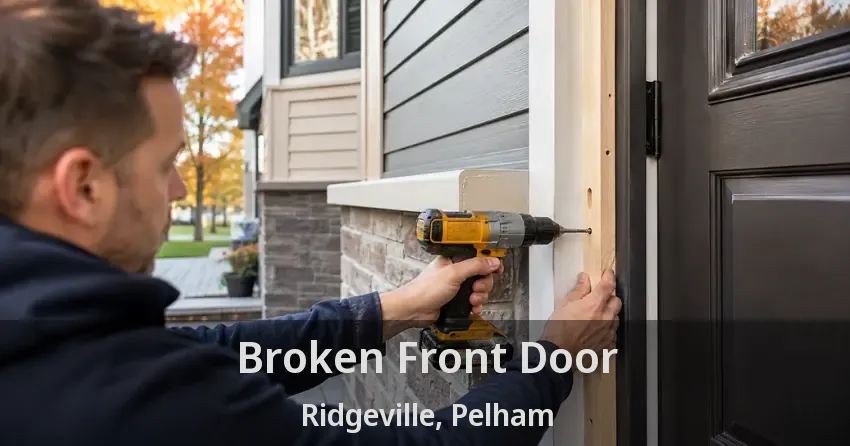 Broken Front Door Ridgeville, Pelham - ON