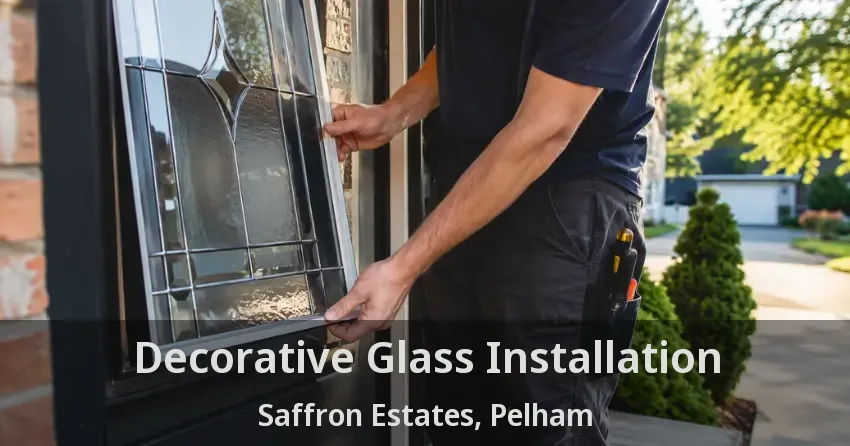 Decorative Glass Installation Saffron Estates, Pelham - ON