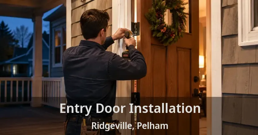 Entry Door Installation Ridgeville, Pelham - ON