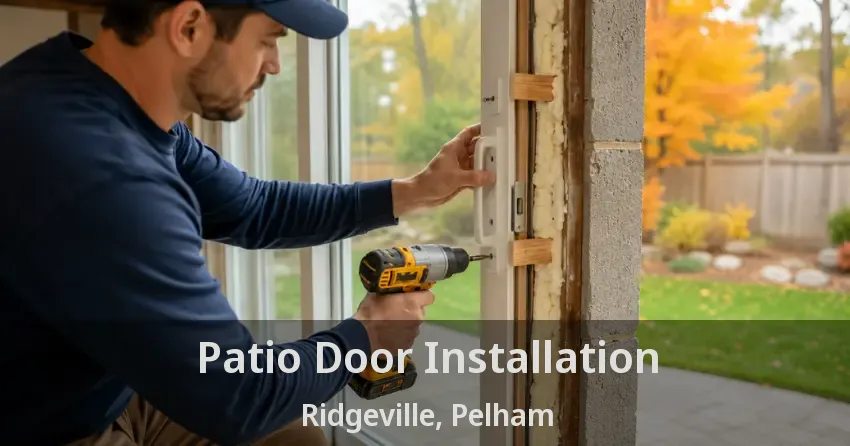 Patio Door Installation Ridgeville, Pelham - ON