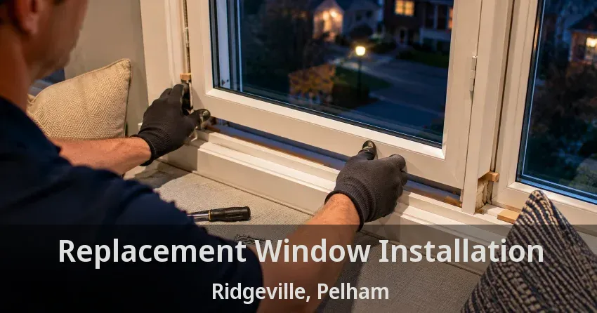 Replacement Window Installation Ridgeville, Pelham - ON
