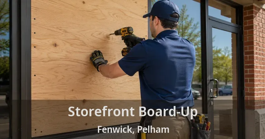 Storefront Board-Up Fenwick, Pelham - ON