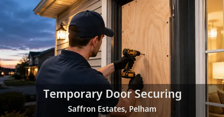 Temporary Door Securing Saffron Estates, Pelham - ON