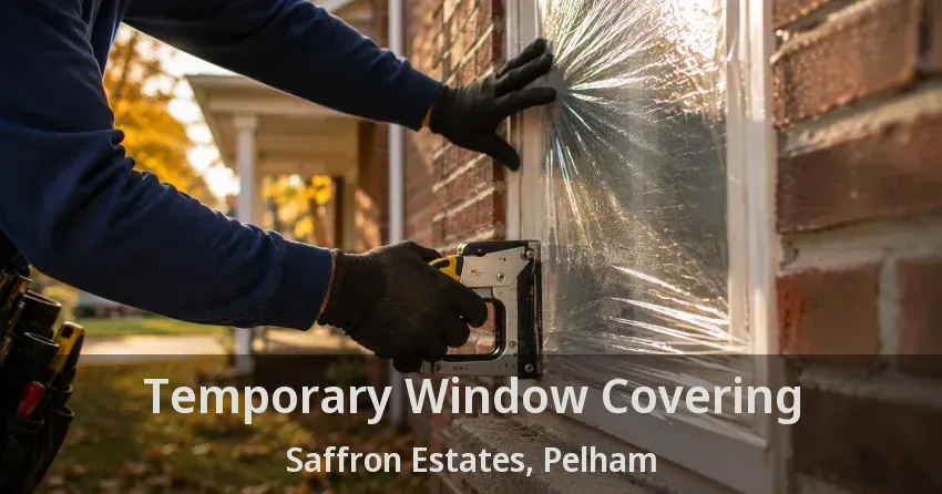 Temporary Window Covering Saffron Estates, Pelham - ON