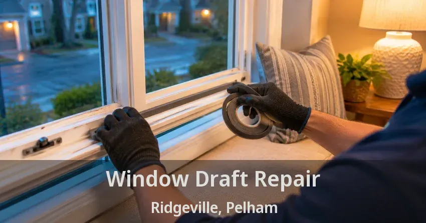 Window Draft Repair Ridgeville, Pelham - ON