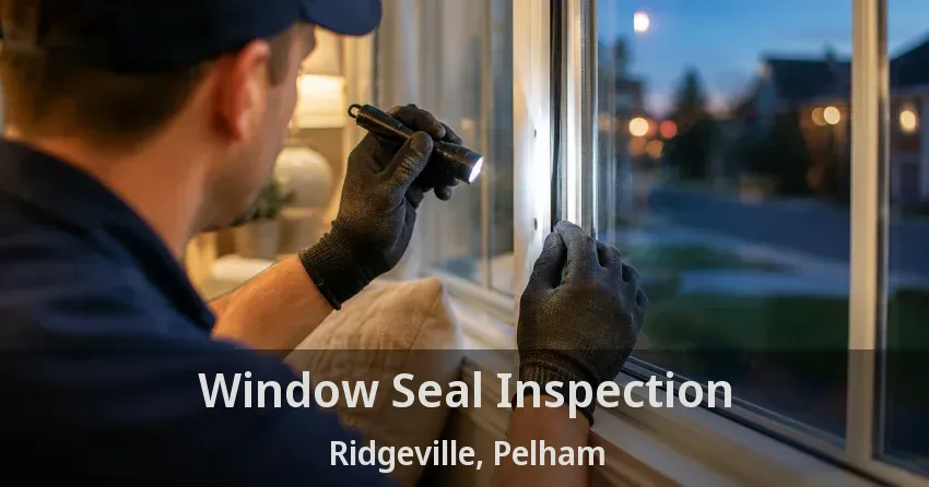 Window Seal Inspection Ridgeville, Pelham - ON