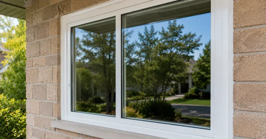 technician installing new insulated glass unit in window frame in Ridgeville, Pelham